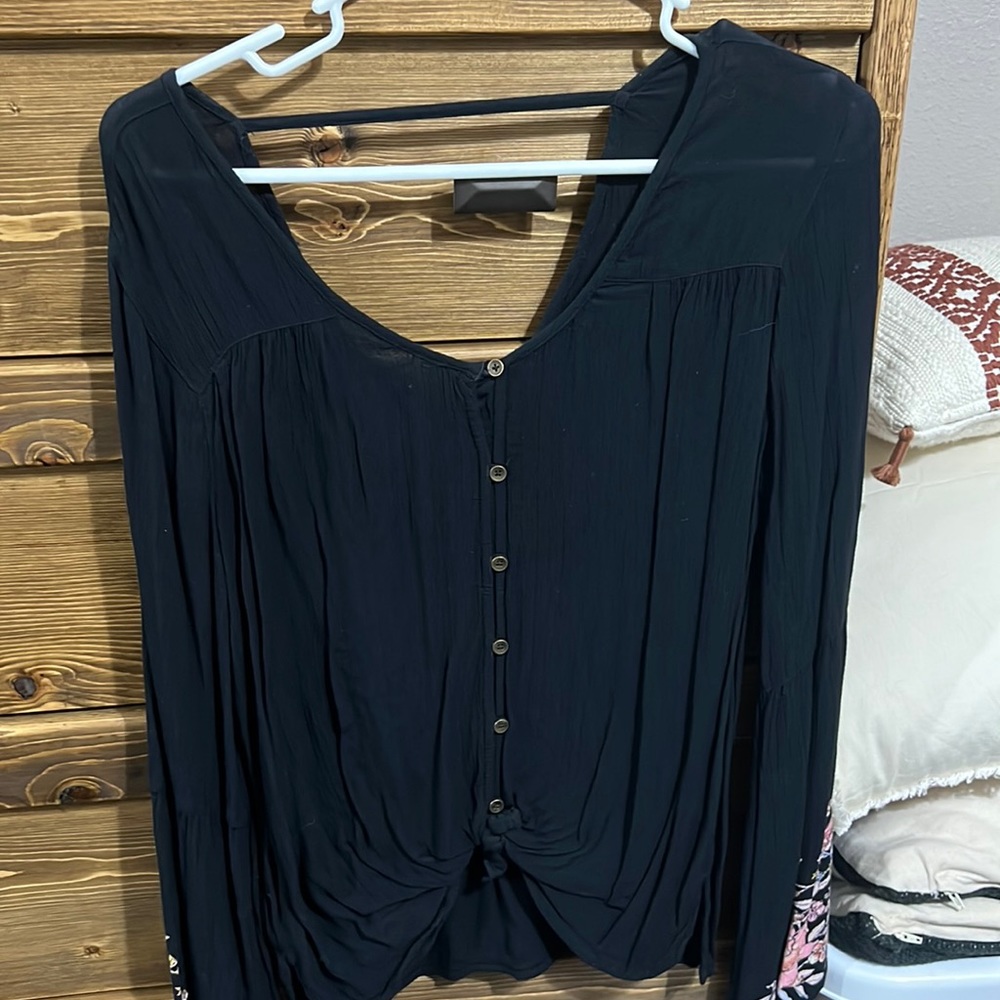 Billabong Bell Sleeve Floral Top